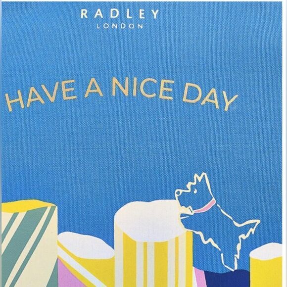 RADLEY London Rock Climbing - Responsible - Large Ziptop Canvas Tote Bag - Picture 4 of 4